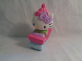 2011 McDonald&#39;s Hello Kitty on Sleigh Winter Outfit Happy Meal Toy Cake Topper - £1.36 GBP