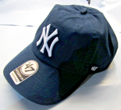 NWT MLB 47 Brand Clean Up Baseball Hat-New York Yankees Hat Navy Blue - £25.57 GBP