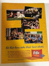 1990s Kit Kat Bar Vintage Print Ad Chocolate Candy pa28 - £5.91 GBP