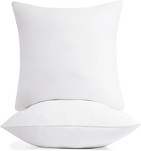 Deconovo Pillow Inserts 28X28 Set Of 2, Euro Pillows For Bed And Couch, Square - £42.39 GBP