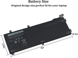 Laptop Battery Compatible With Dell XPS 15 9560 9570 9550 9590 .. 11.4V 56Wh - £46.68 GBP