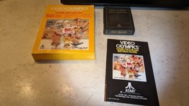 Video Olympics Atari 2600 Complete In Box CIB Manual Video Game 1978 Tested  - £19.54 GBP