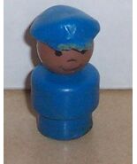 Vintage 80's Fisher Price Little People Blue Police Man Rare HTF AA #250... - $24.70
