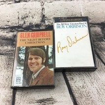 Vintage Country Western Cassette Tapes Lot Of 2 Glen Campbell Roy Orbison - £4.66 GBP