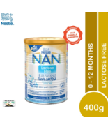 1 X Nestle Nan Lactose Free Stage 1 (400g) 0-12 Months EXPRESS SHIP  - $681.61 MXN