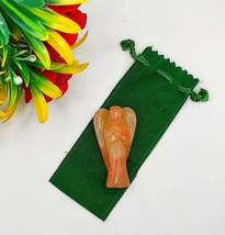 Orange Aventurine Angel 2 Inches, Guardian Angels-Pack Of 1 with Velvet ... - £35.58 GBP