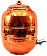 Handcrafted Pure Copper Water Dispenser, Storage Pot Tank for Kitchen, H... - £148.78 GBP