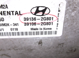 10-11-12-13   HYUNDAI TUCSON   2.4L  AUTOMATIC   /ENGINE COMPUTER image 2