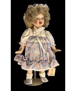 Kingstate- The Dollcrafter - &quot;Jellybean&quot; Porcelain Doll With Stand And Tags - £36.76 GBP