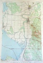1943 Mount Vernon Quadrangle Washington WA USGS 15-Minute Topo Tactical Vtg Map - £11.11 GBP