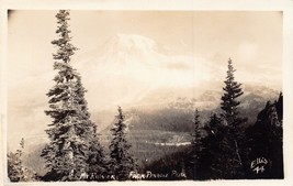Washington ~ MT Rainier Da Pinnacle Peak ~ Ellis Vero Foto Cartolina - £7.39 GBP