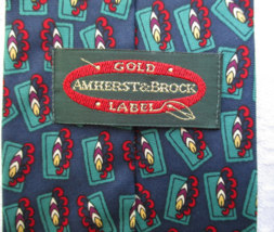 Amherst &amp; Brock Gold Label Imported All Silk Twill Tie Bohemian Eyelash ... - £18.59 GBP