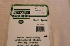 HO Scale Evergreen, Sidewalk Sheet Styrene 1/8&quot; Squares #4514 - $17.00