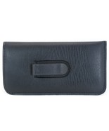 NEW Soft Eyeglasses Glasses Black Case Pouch With Clip Cleaning Cloth 16... - $6.68
