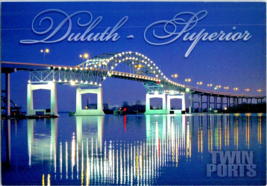 Postcard Minnesota Duluth-Superior John A. Blatnik Bridge Photo M. Jobin 6x4 ins - £3.94 GBP