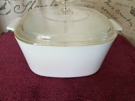 Vintage Corning Ware A-3-B White Covered Casserole 3L Pyrex A-9C Lid - £13.62 GBP