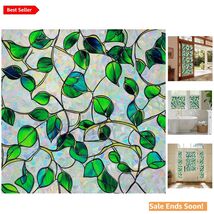 Vivid Botanical Window Film - UV Protection &amp; Easy Static Cling Installa... - $59.35