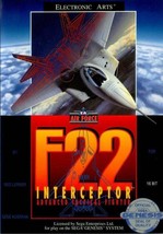 F-22 Interceptor - Sega Genesis SG GEN Mega Drive SMD Video Game - £8.86 GBP