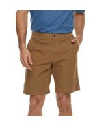 Mens Shorts Flat Front Columbia Brown Stretch Casual-size 40 - $24.75