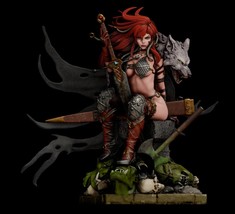 Red Sonja - Pin Up Statue &amp; Miniature NSFW - Abe3D | DND | RPG | Fantasy... - $42.00