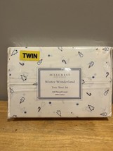 New HILLCREST Winter Wonderland Holiday  100% COTTON 3 PC TWIN Sheet Set - $750.22 MXN