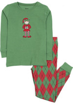 Leveret Elf Red/Green Argyle Christmas L/S Pajama Set Sz 12-18 mths NWT - £17.89 GBP