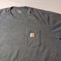 Carhartt Men's Adult 3XL Long Sleeve Pocket Tee K126 BLS Gray Cotton Chest 60" image 4