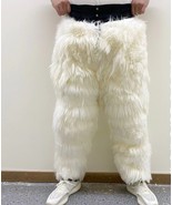 Handmade Authentic natural sheepskin wool Unisex pants Removable inner l... - $49.11 CAD+
