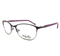 Rafaella Brille Rahmen R1001 VIOLET Silber Lila Cat Eye Voll Felge 50-17-135 - $50.01