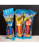 Set of 3 Pez Dispensers Sonic the Hedgehog, Tails, Knuckles Sealed Unope... - $462.80 MXN