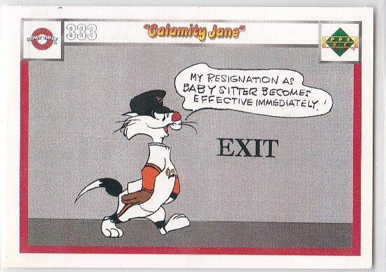 N) 1990 Upper Deck Looney Tunes Comic Ball Card #333/336 Calamity Jane R... - $1.97