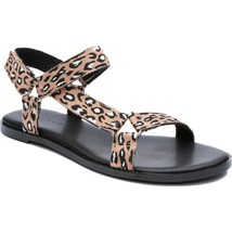 Sanctuary Sway Strappy Ankle Flat Sandals Leopard Print - $51.94