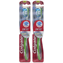 Pack of (2) New Colgate 360 Total Advanced Full Head Toothbrush, Medium - £12.42 GBP