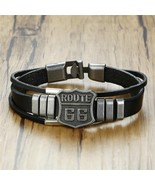 Route 66 Leather Bracelet - $19.25 CAD