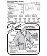 Adults Frenchglen Barn Jacket Coat Outerwear #537 Sewing Pattern (Pattern Only) - $8.00
