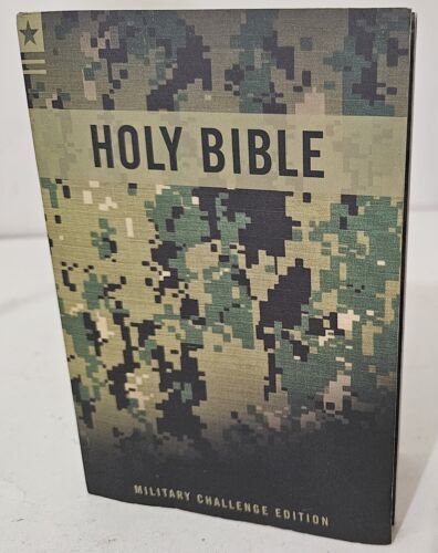 ESV Holy Bible Military Challenge Edition, Digital Camo Compact Version NOS - $6.96