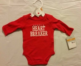 NWT CARTER&#39;S Bodysuit NEWBORN BABY Mommy&#39;s Heart Breaker - £10.85 GBP