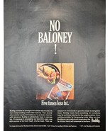 NO BALONEY-CARL BUDDIG-Smoke Sliced Beef-5x Less Fat-1971 Vintage Print ... - $18.63 CAD