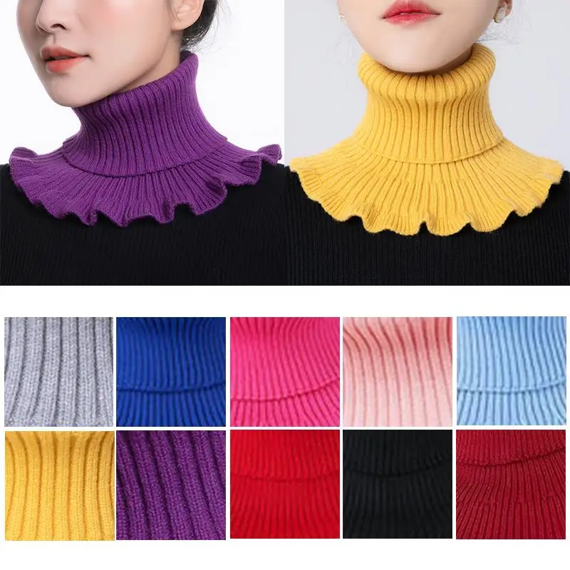 House Home Warm Knitted A Collar Woolen Women TurtleAk Knitted False A Collar De - £19.75 GBP