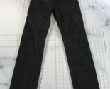 Levi Strauss 514 Jeans Mens 29x32 Black Cotton Blend Straight Leg Pockets - $19.79