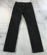 Levi Strauss 514 Jeans Mens 29x32 Black Cotton Blend Straight Leg Pockets - £15.49 GBP