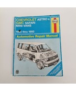 Haynes Chevrolet Astro &amp; GMC Safari 1985-1993 Repair Manual, Haynes 2401... - £11.64 GBP