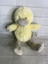 Kathy Ireland Baby Demdaco Lucky Duck Yellow Gray Plush Lovey Stuffed Animal Toy - £77.86 GBP