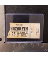 NAZARETH - VINTAGE FEB 25, 1978 HOLLYWOOD, FLORIDA CONCERT TICKET STUB - $15.00