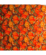 Fall Pumpkin &amp; Leaves Fabric By Paul Brent RTC Hello Fall Halloween 44&quot; ... - $112.09 MXN