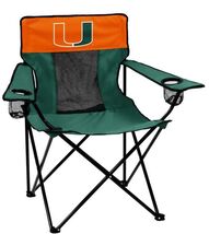 Miami Hurricanes Arm Chair Green Orange NCAA Tailgating Camping Cup Holders - €53,98 EUR