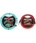 Pig Hog PCH10SGR 1/4" to 1/4" Right-Angle Seafoam Green Guitar Instrumen... - $27.36