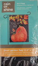 Welcome Fall Pumpkins Small Garden Porch Flag 12.5”x18” #2416871 Rain or... - £7.19 GBP