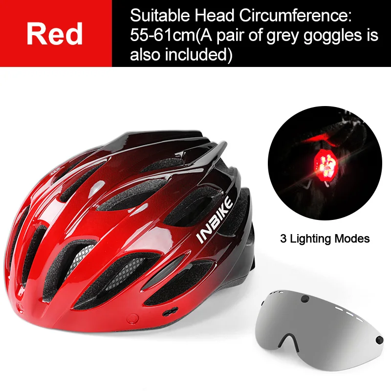 T bicycle helmet safe hat for men women ultralight mtb bike helmet with taillight sport thumb200