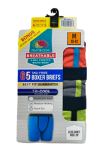 Fruit of the Loom Boxer Briefs Boy M (10-12) Micro-Mesh 4-Way Stretch Multicolor - £12.66 GBP